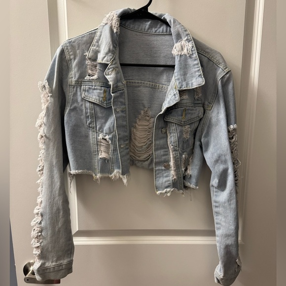 SHEIN Jackets & Blazers - Cropped jean jacket